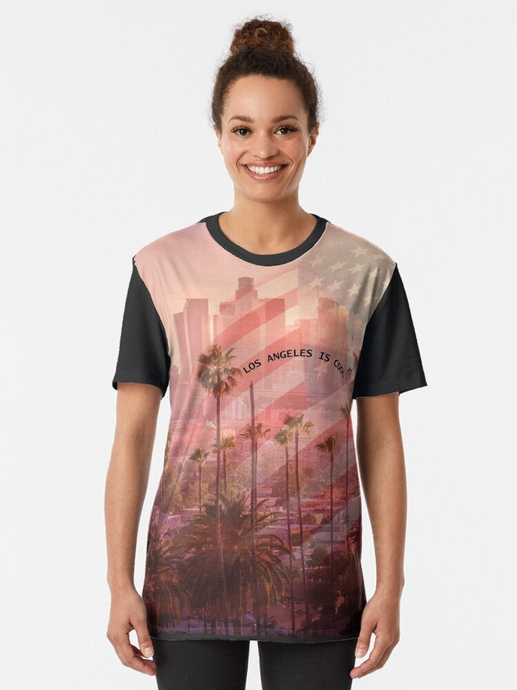 Los Angeles Graphic T-Shirt Featuring the City of Angels - Women