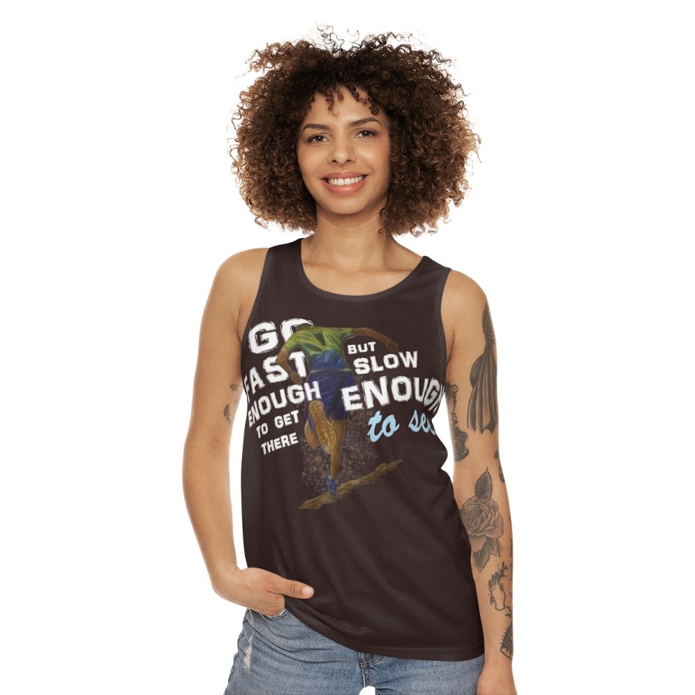 Trailrun unisex athletic tank top - women