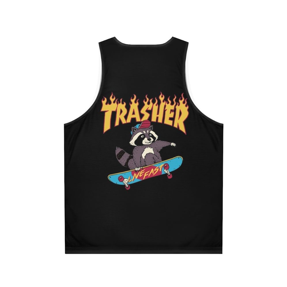 Trasher Unisex Retro Skateboarding Tank Top - Back