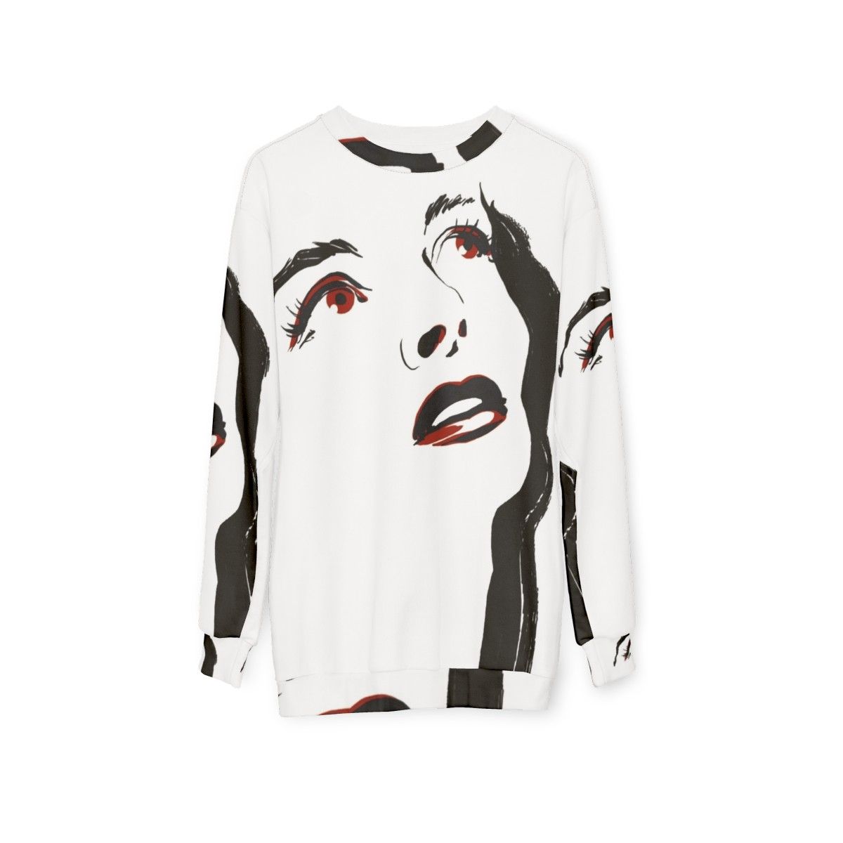 Katharine Hepburn Portrait Sweatshirt - Iconic Hollywood Actress - hanging