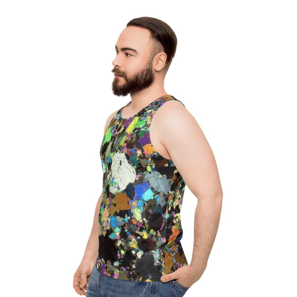 Peridotite thin section unisex tank top - men side