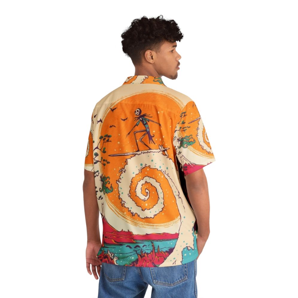 Surf Before Christmas Hawaiian Shirt with Nightmare Before Christmas Inspired Graphic - People Back