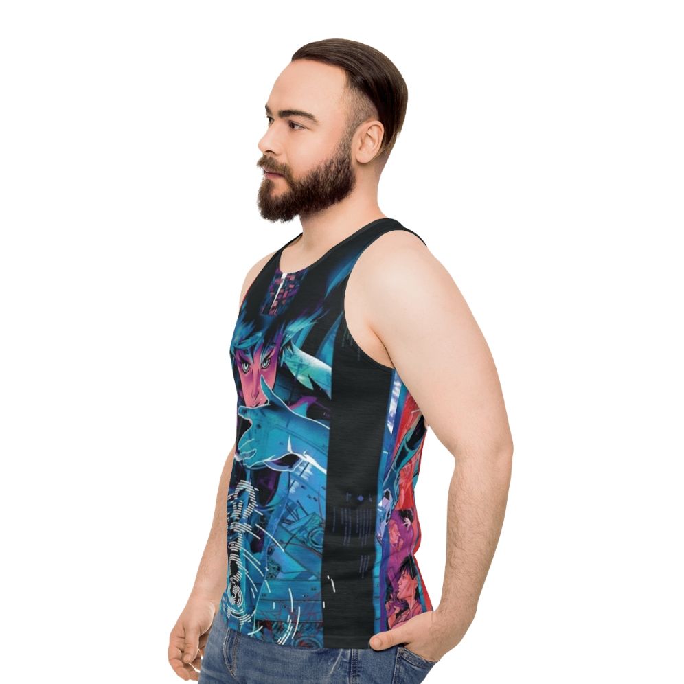 Ghost in the Shell Unisex Tank Top - men side