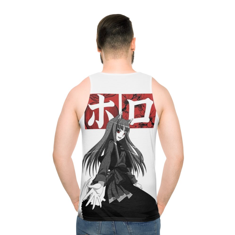 Spice and Wolf Inspired Unisex Tank Top - men back