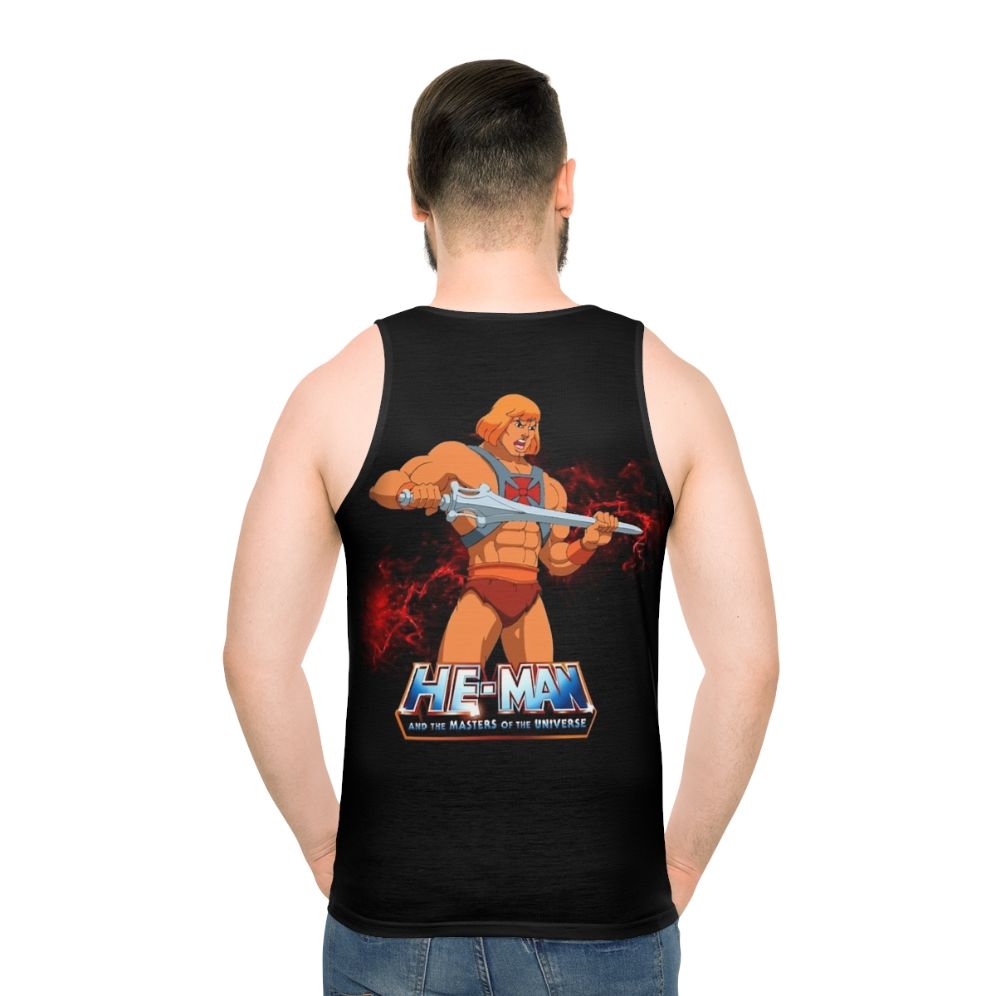 Retro 80s He-Man Masters of the Universe Movies Unisex Tank Top - men back