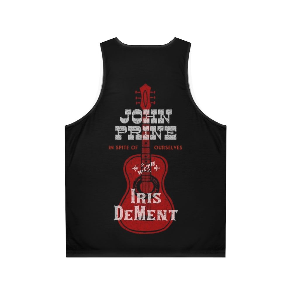 John Prine and Iris Dement 'In Spite of Ourselves' Unisex Tank Top - Back