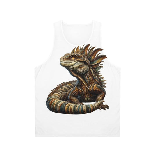 Basilisk embroidered unisex tank top