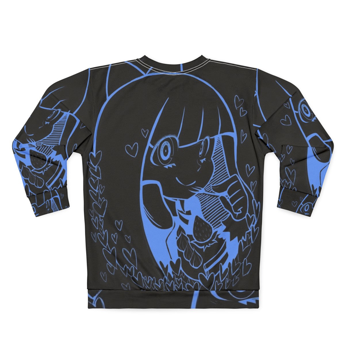 Cute anime cake sweatshirt with panty and stocking design - Back