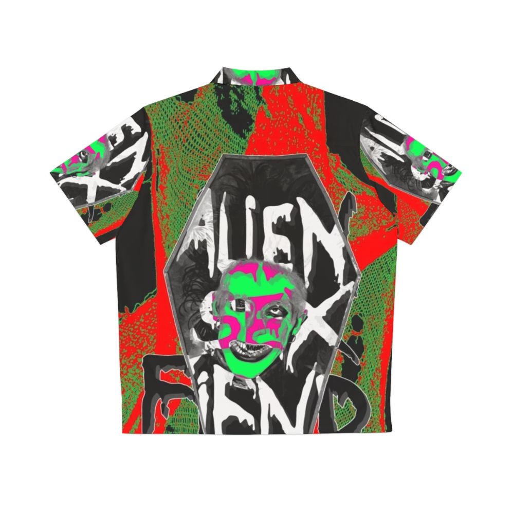 Alien Sex Fiend Hawaiian Shirt with Gothic and Alternative Design - Back