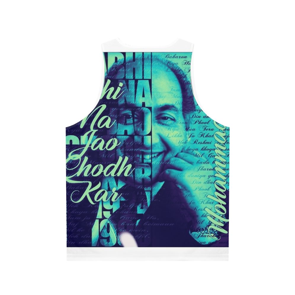 Mohd Rafi Art Unisex Tank Top - Back