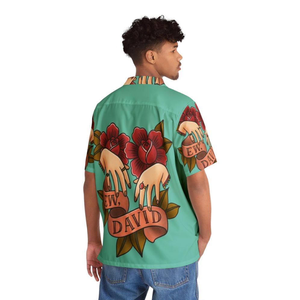 Schitt's Creek Alexis Rose Hawaiian Shirt featuring the iconic "Ew, David" quote - People Back