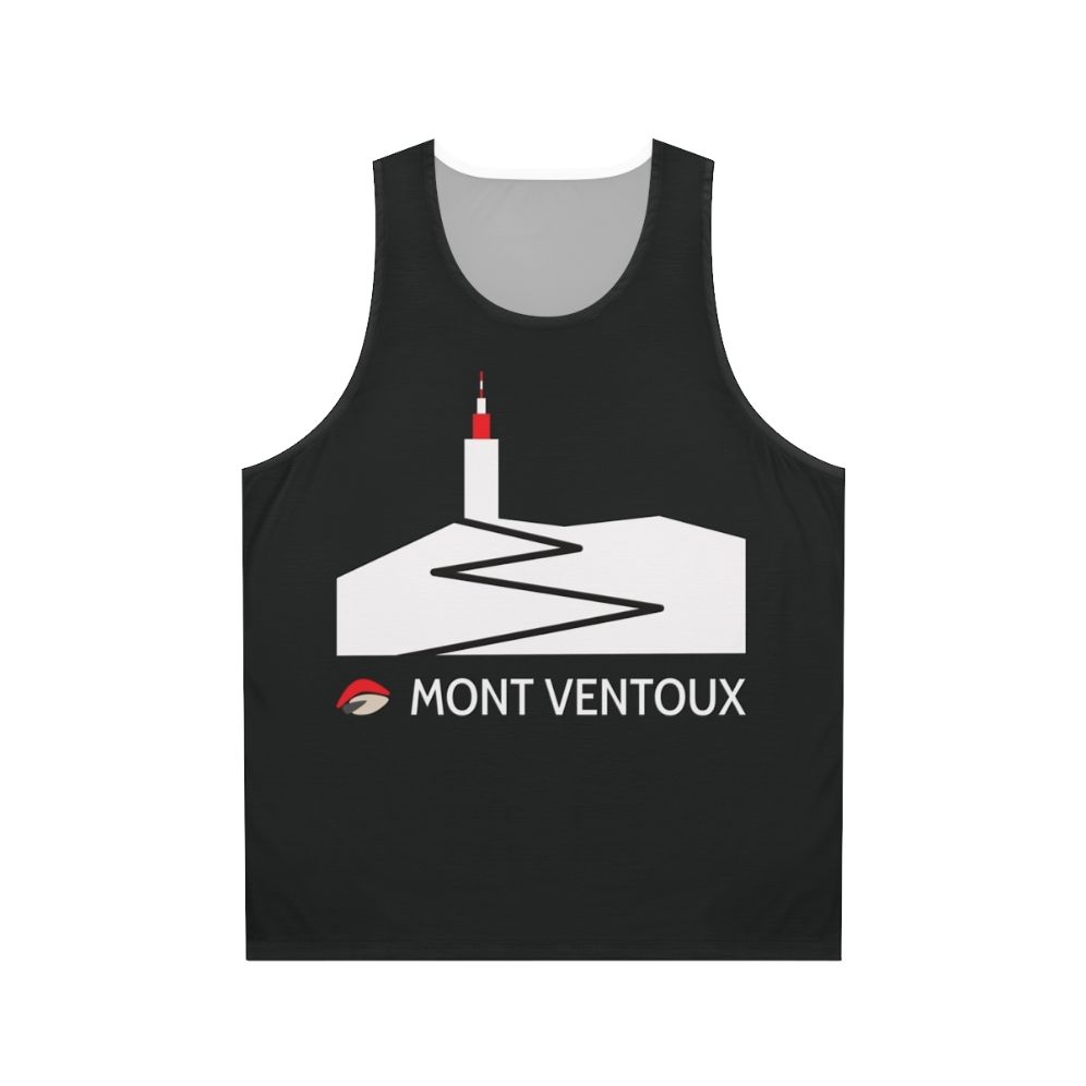 Unisex cycling tank top with Mont Ventoux design