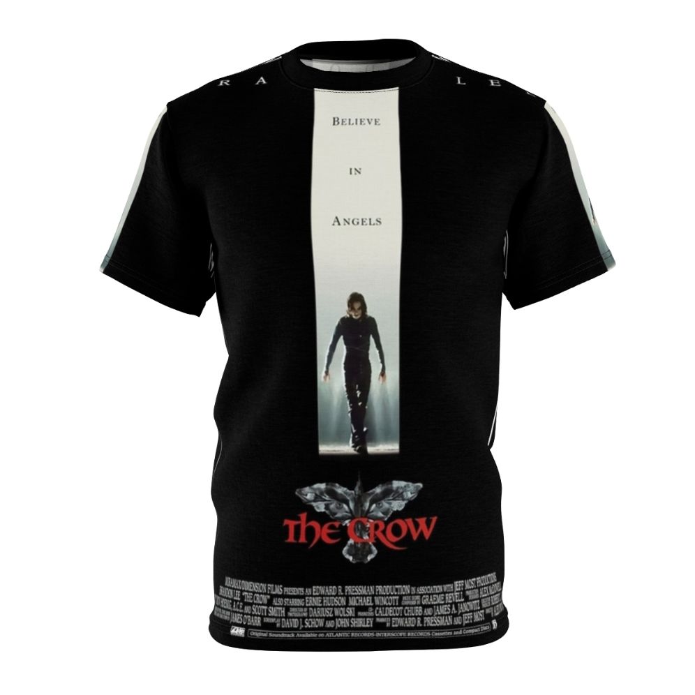 Stylish t-shirt featuring a striking image inspired by the classic 90s cult film The Crow, starring Brandon Lee.