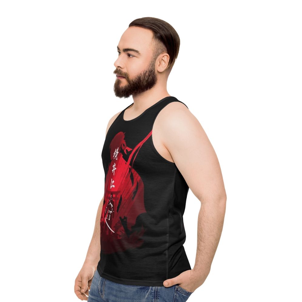 Jin Sakai - The Ghost of Tsushima Unisex Tank Top - men side