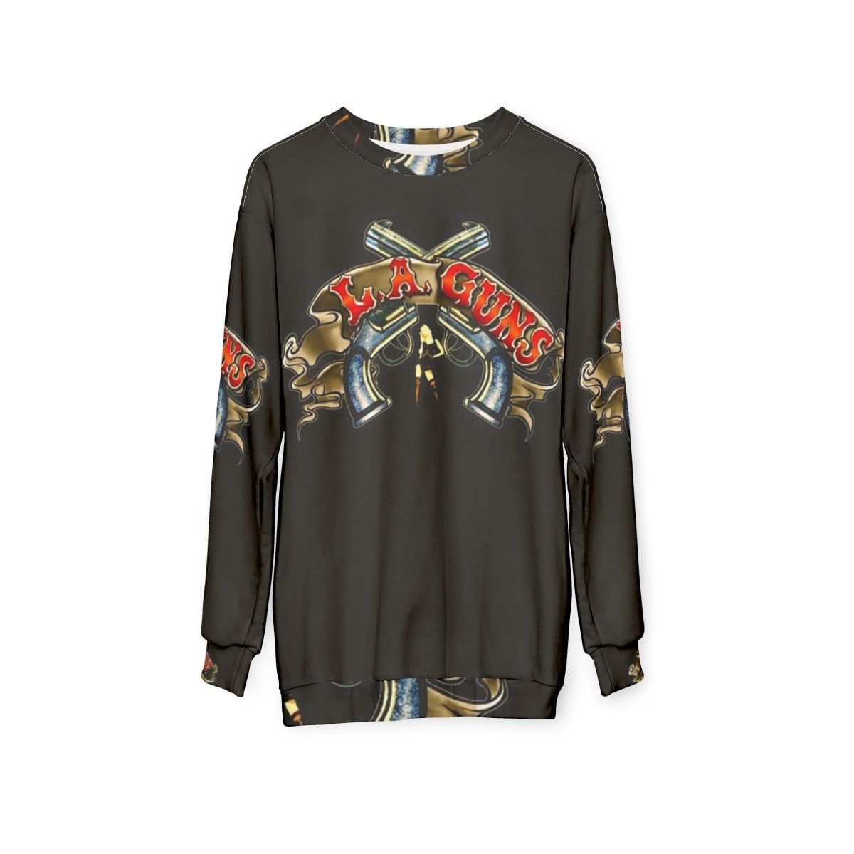 L.A. Guns Official Sweatshirt for Rock Music Fans - hanging