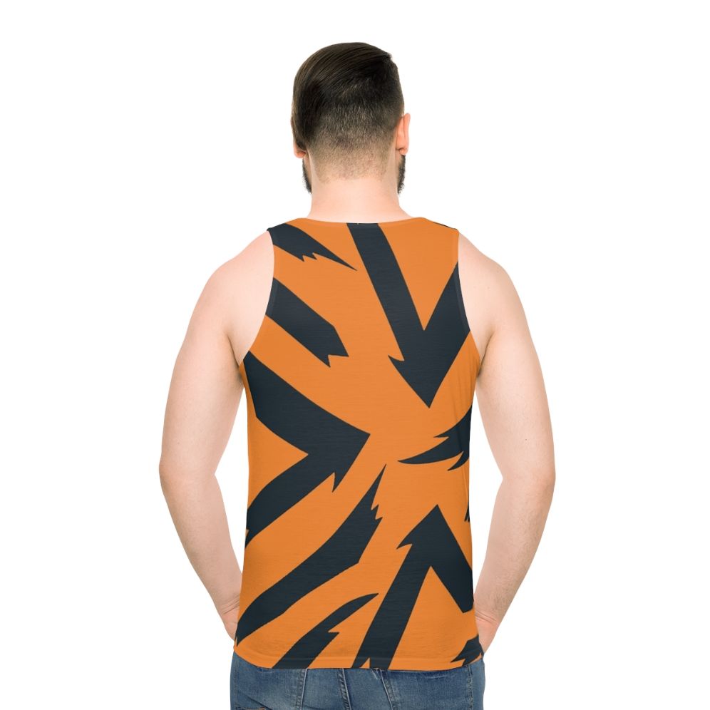 Arcanine pattern unisex tank top - men back