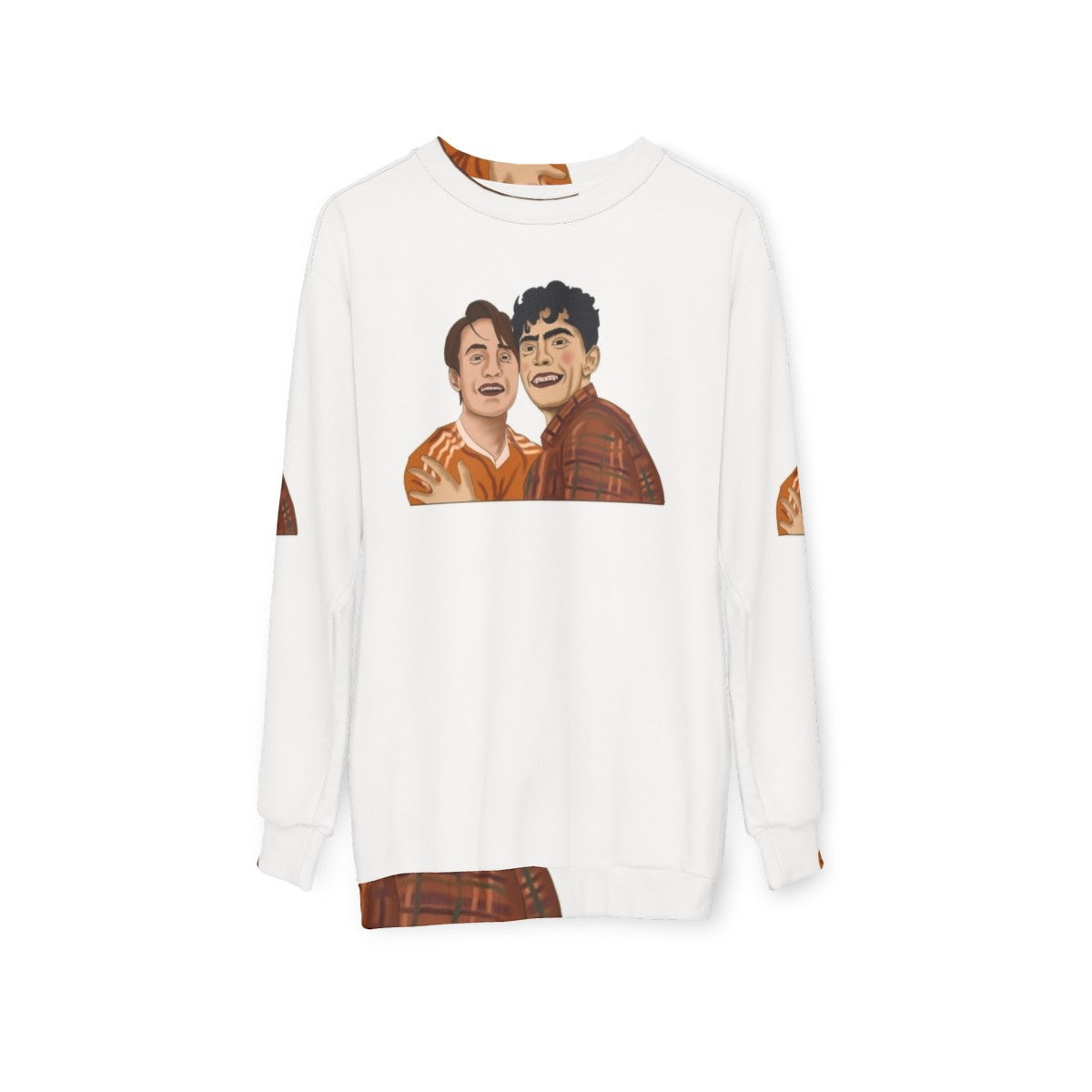 Heartstopper Nick and Charlie LGBTQ Netflix Sweatshirt - hanging