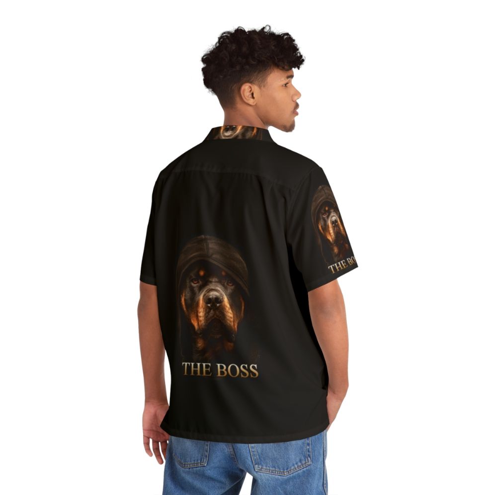 Rottweiler The Boss Hawaiian Shirt - People Back