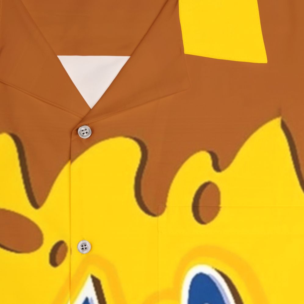 Yoohoo Chocolate Milk Hawaiian Shirt - Detail