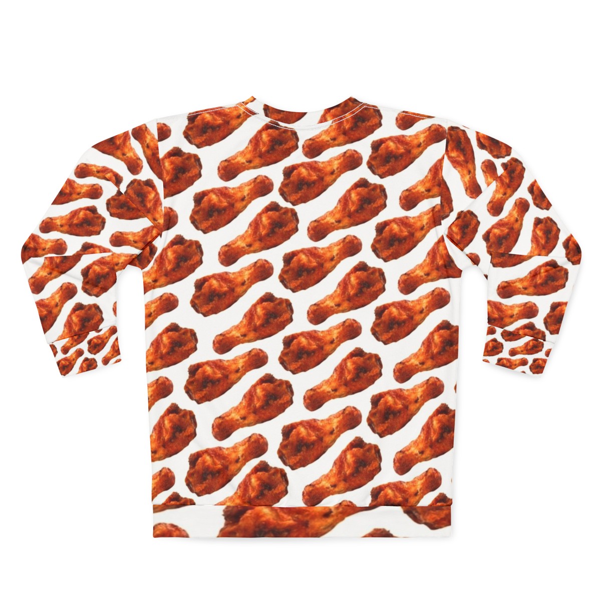 Buffalo chicken wing pattern sweatshirt - Back