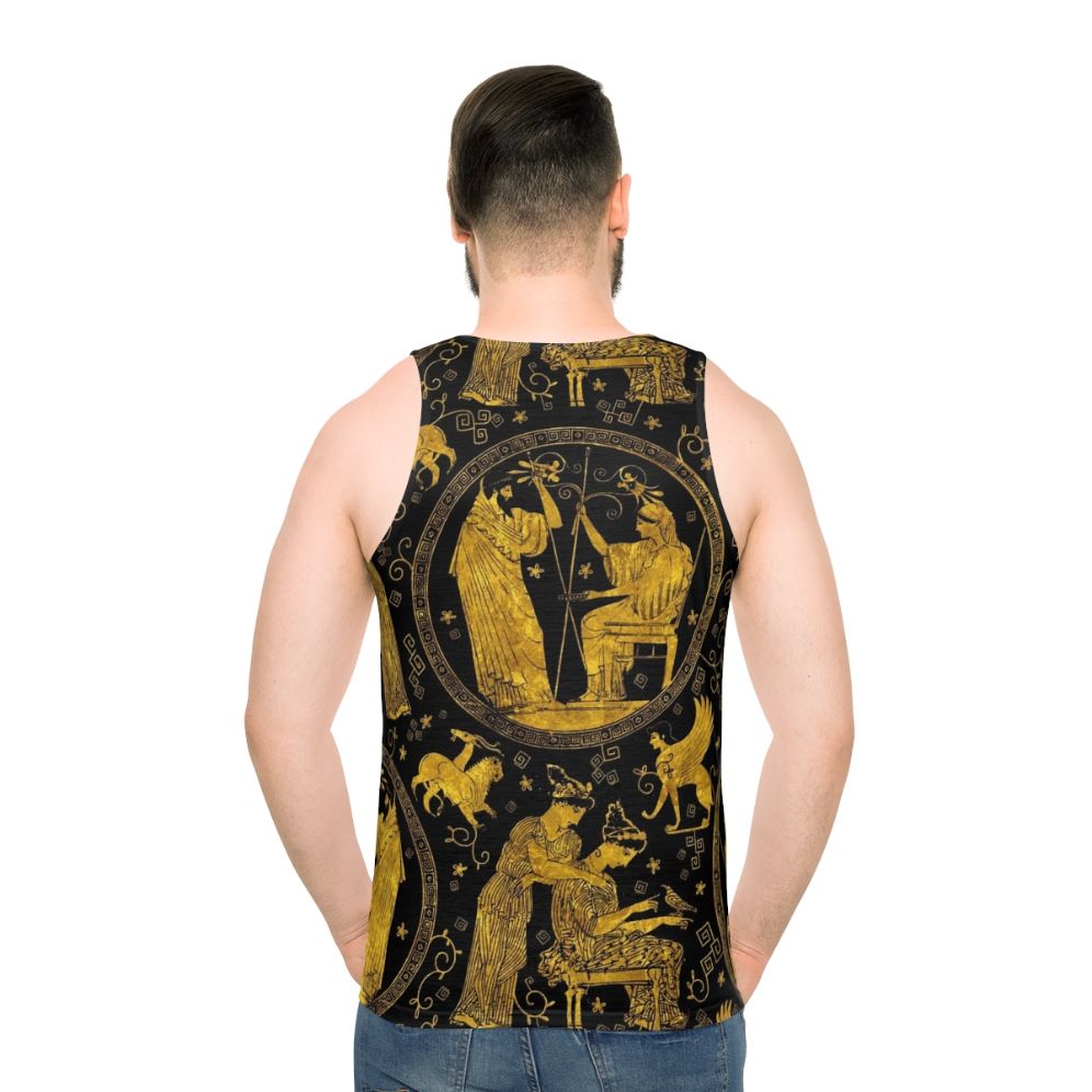 Greek art mythology unisex tank top - men back