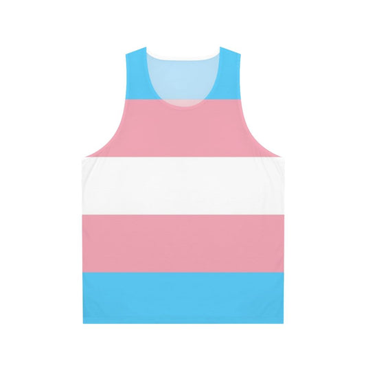 Transgender pride flag unisex tank top