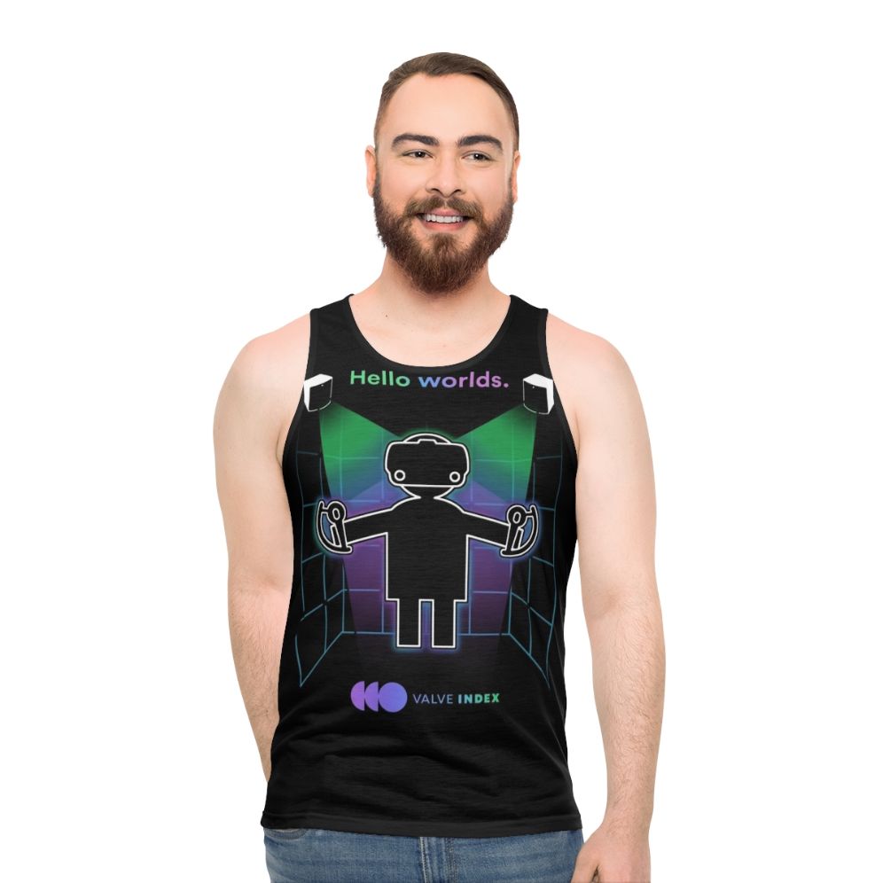 Valve Index VR Headset Unisex Tank Top - men