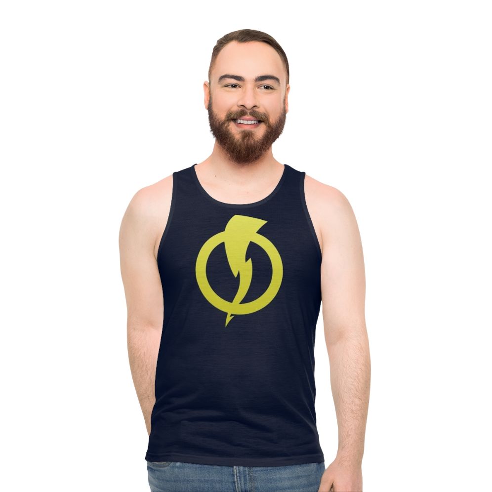 Static Shock Unisex Comic Book Hero Tank Top - men