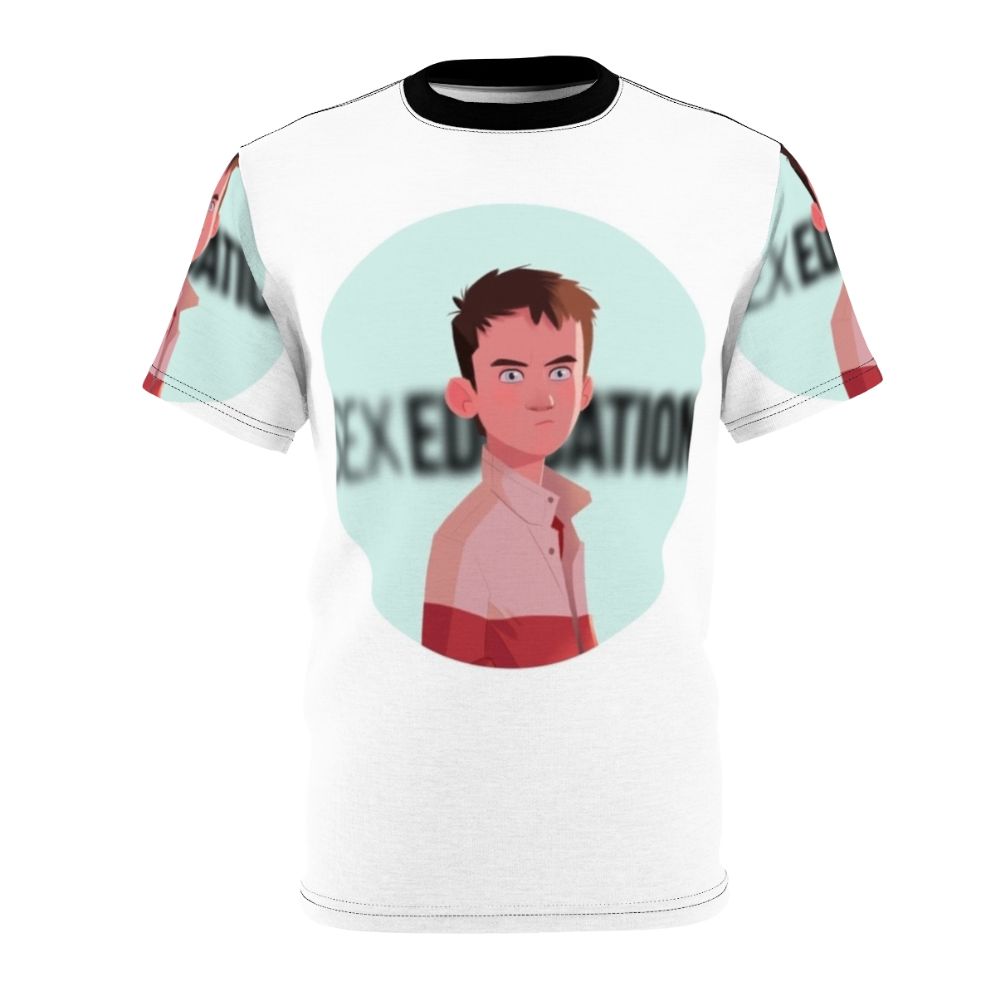 Stylish t-shirt design featuring Otis and Maeve from the popular Netflix series Sex Education