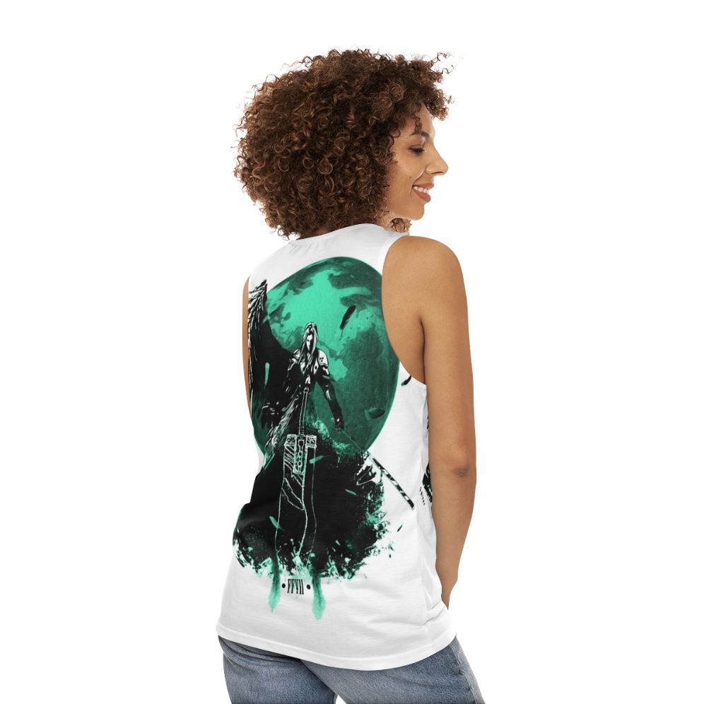 Final Fantasy VII Unisex Tank Top featuring Cloud, Sephiroth, and more - women back