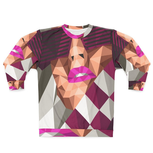 Kylie Minogue Inspired Low Poly Geometric Feeling Sweatshirt