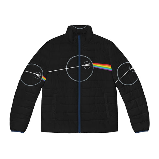 Dark Side of That's No Moon Pop Art Puffer Jacket featuring a film/movie mashup design