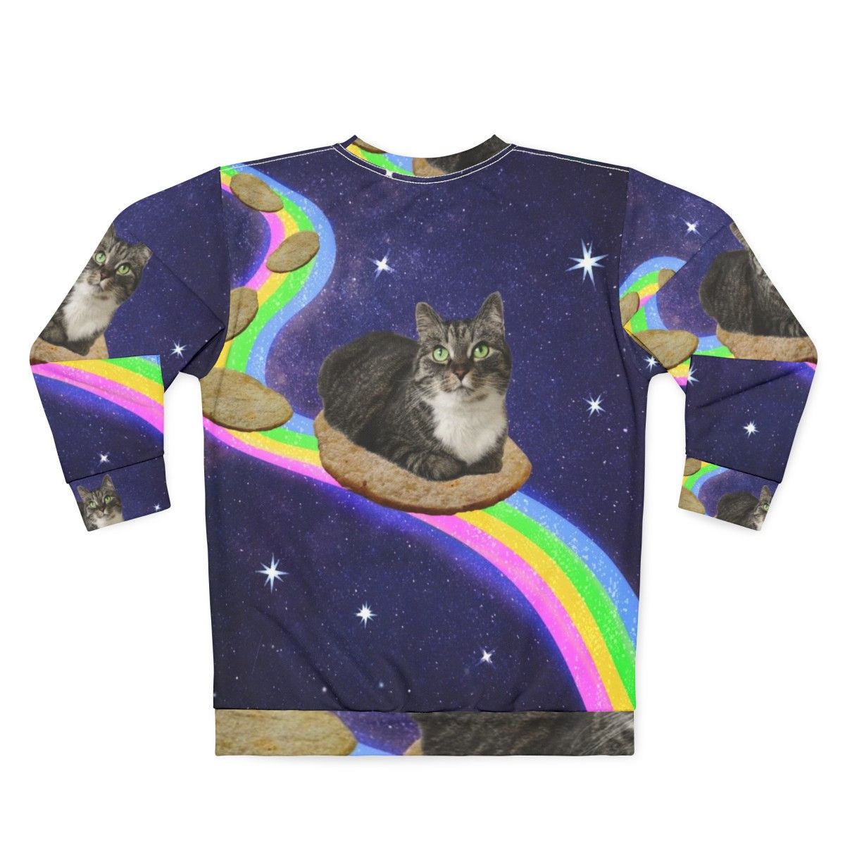 Legendary animals space-themed sweatshirt - Back