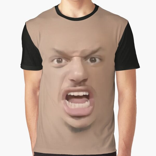 Eric Andre Graphic T-Shirt featuring the iconic yelling image from The Eric Andre Show