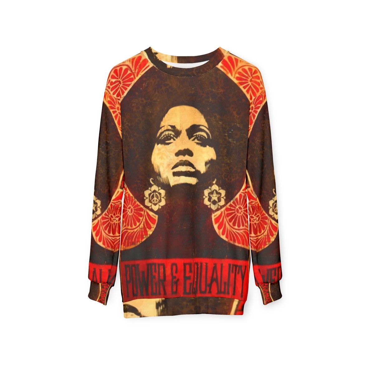 Vintage Angela Davis Black Panther Party Sweatshirt - hanging