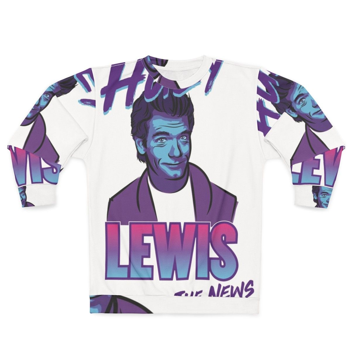 Soft 80s Sweatshirt featuring Huey Lewis and The News