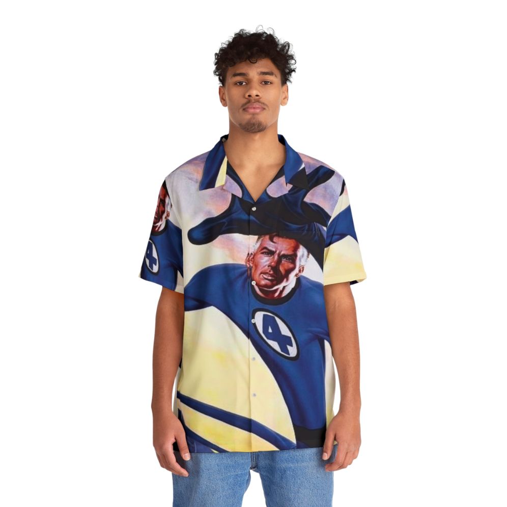 Mr Fantastic Inspired Hawaiian Shirt - People Front