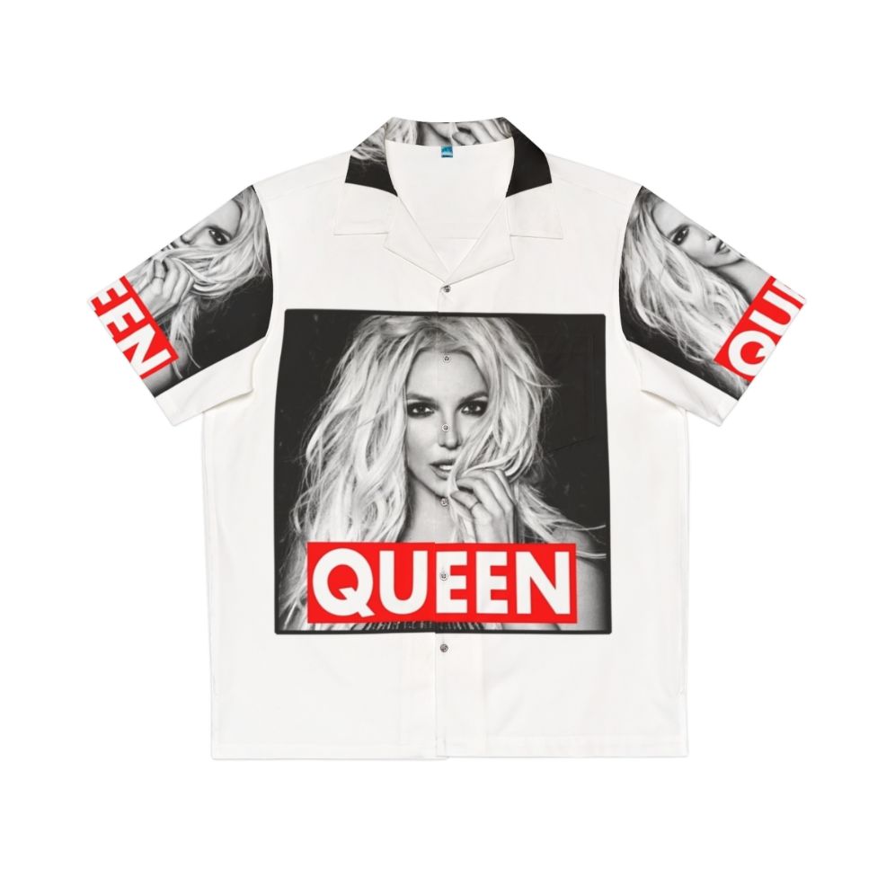 Queen B Hawaiian Shirt featuring Britney Spears pop music design