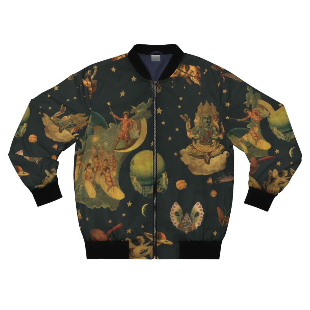 Mellon Collie Buddha Cover Art Bomber Jacket with grunge and butterfly design