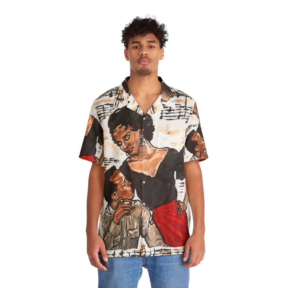 Vintage Inspired "Carmen Jones" Hawaiian Shirt - People Front