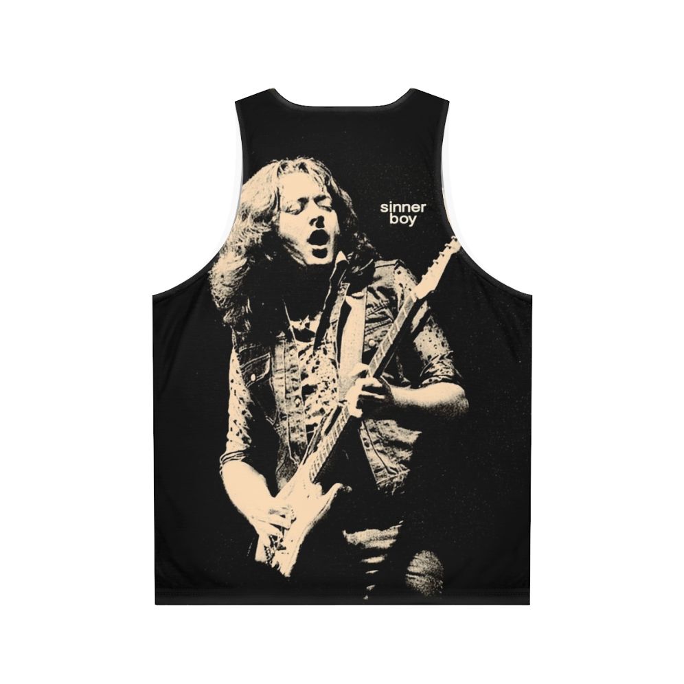 Sinner Boy unisex blues rock tank top - Back