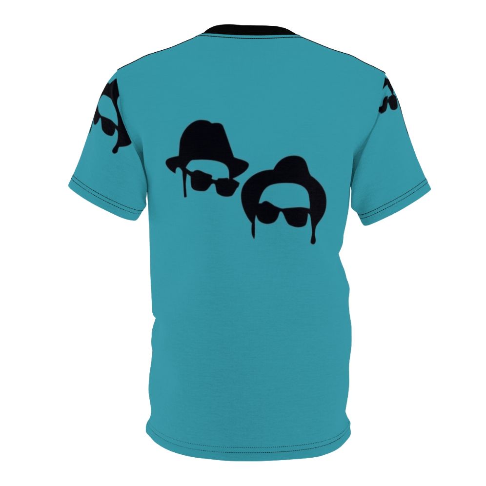 Legendary Blues Brothers Inspired AOP T-shirt featuring Jake and Elwood - Back