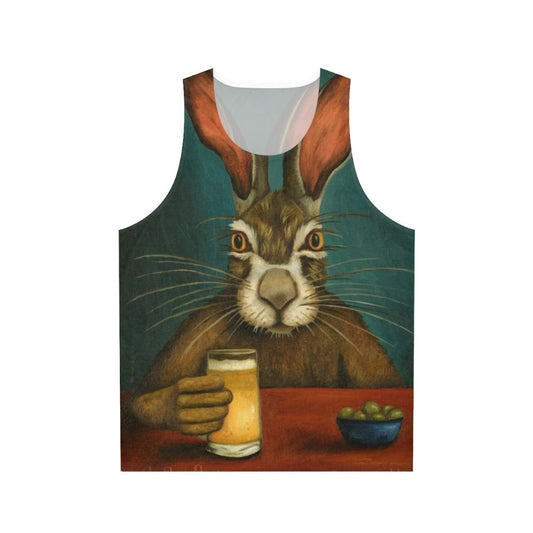 Funny bunny hopping tank top