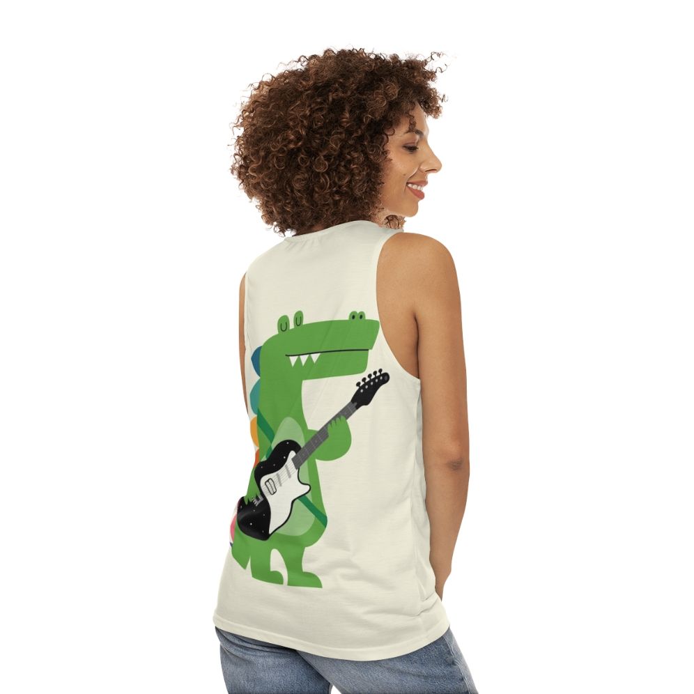 Crocodile rock unisex tank top - women back