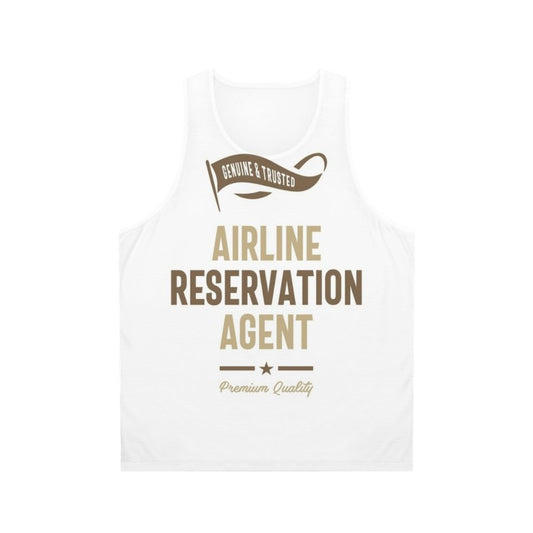 Airline Reservation Agent Unisex Tank Top