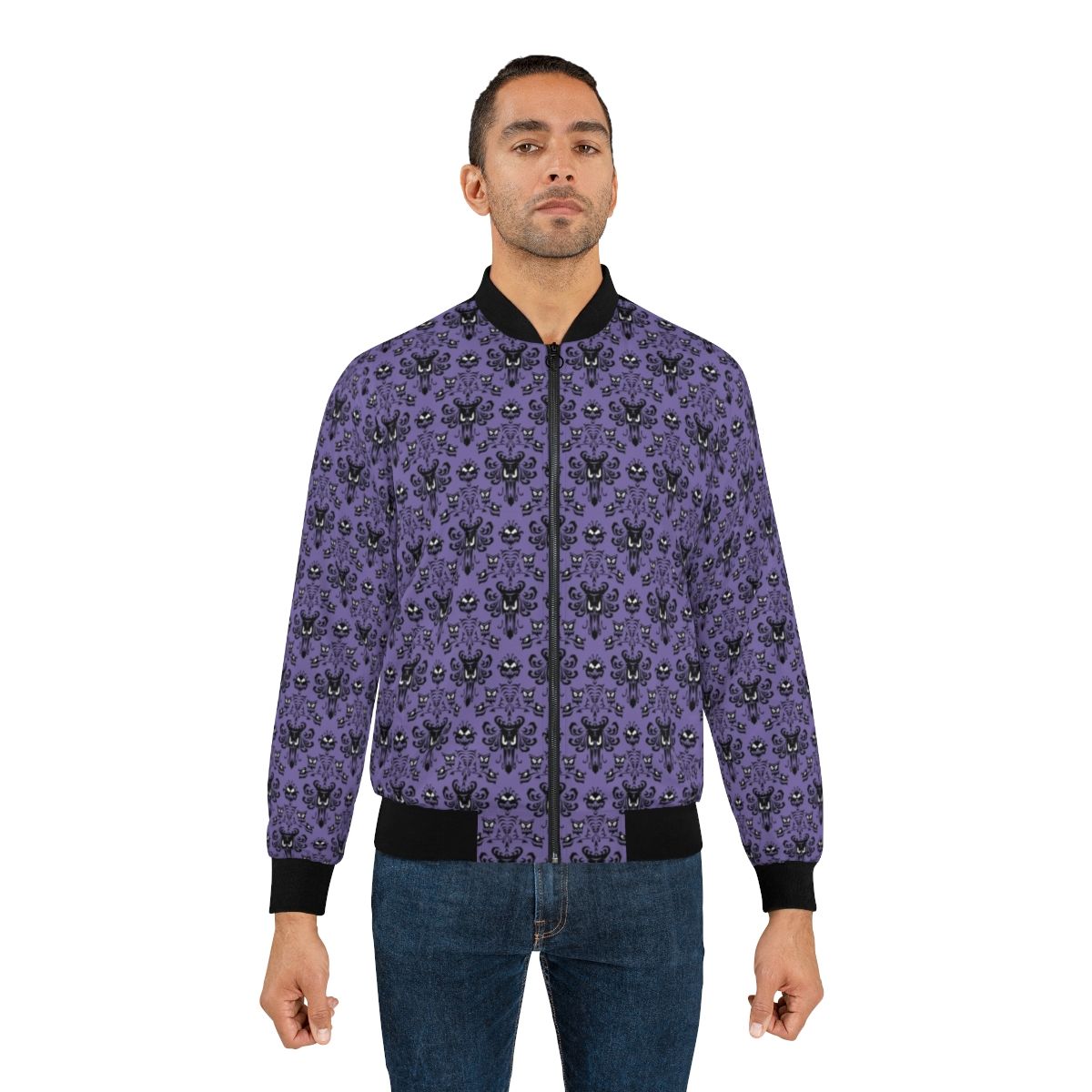 Haunted Mansion Wallpaper Bomber Jacket with Disney Design - Lifestyle