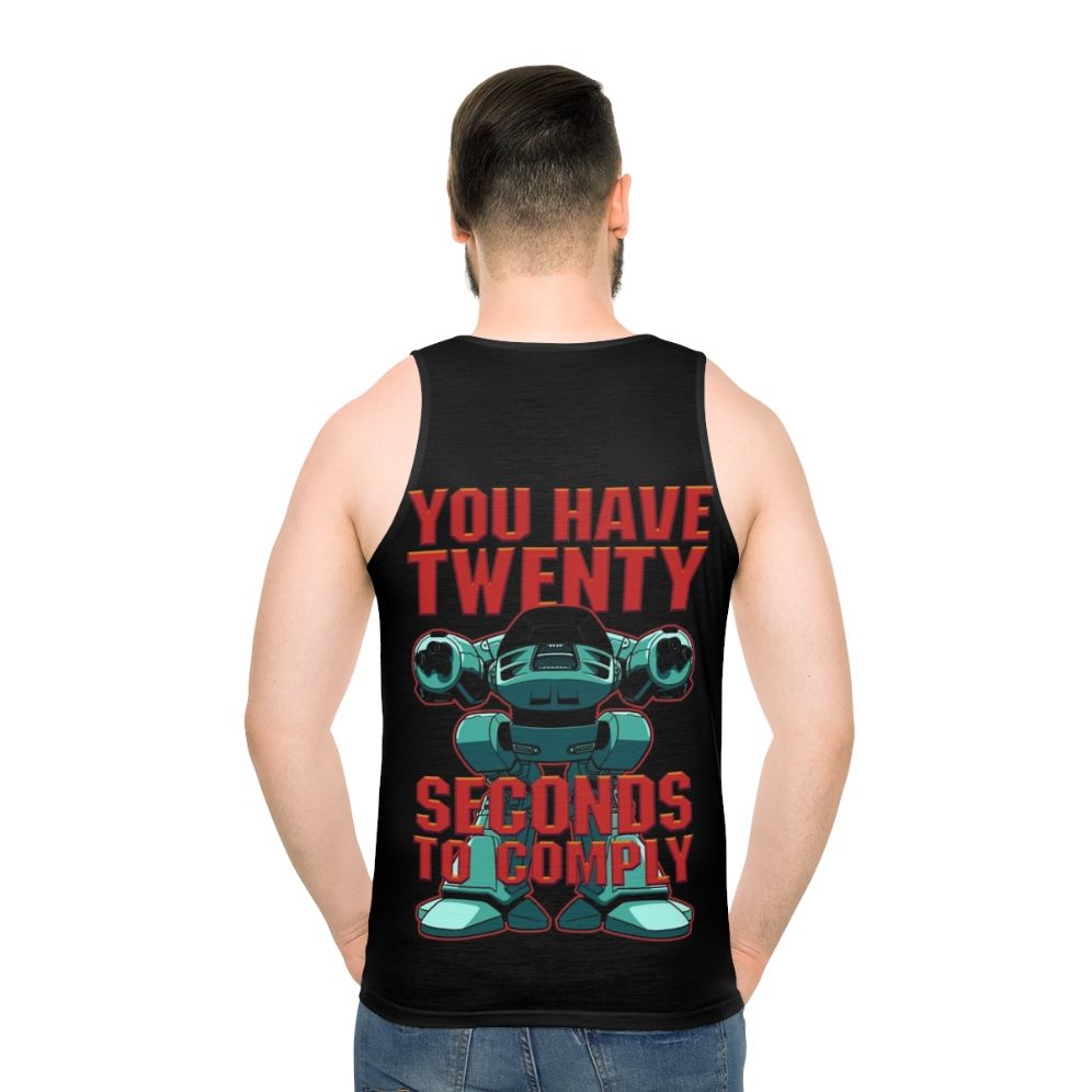 Robocop ED209 Unisex Tank Top - men back