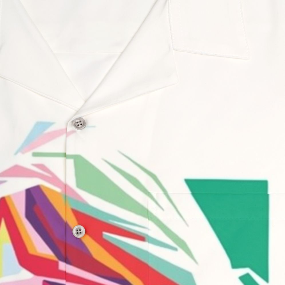 Taylor Wpap Hawaiian Shirt with Tropical Print - Detail