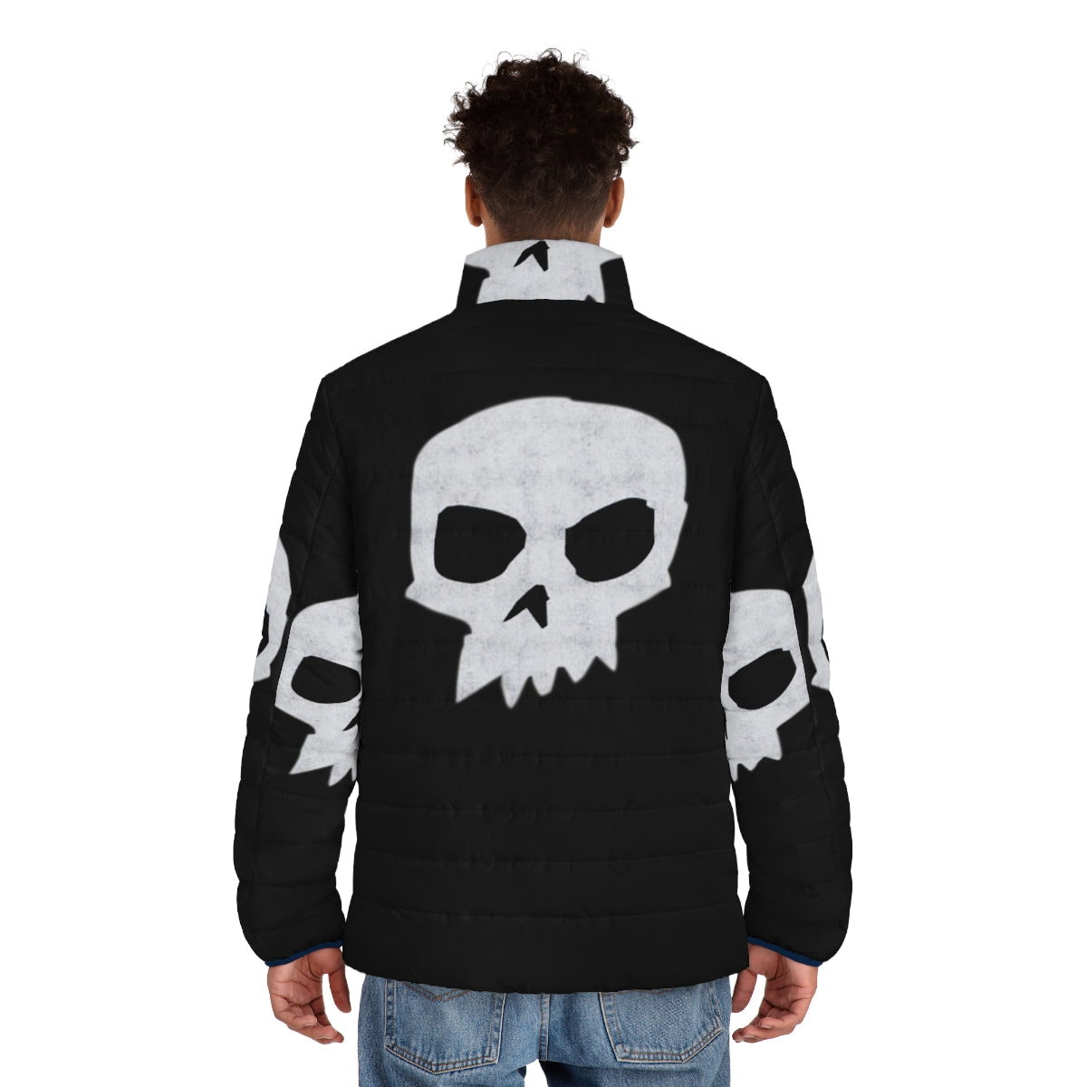 Sid's Puffer Jacket - Toy Story inspired winter outerwear with skull and punk design - men back