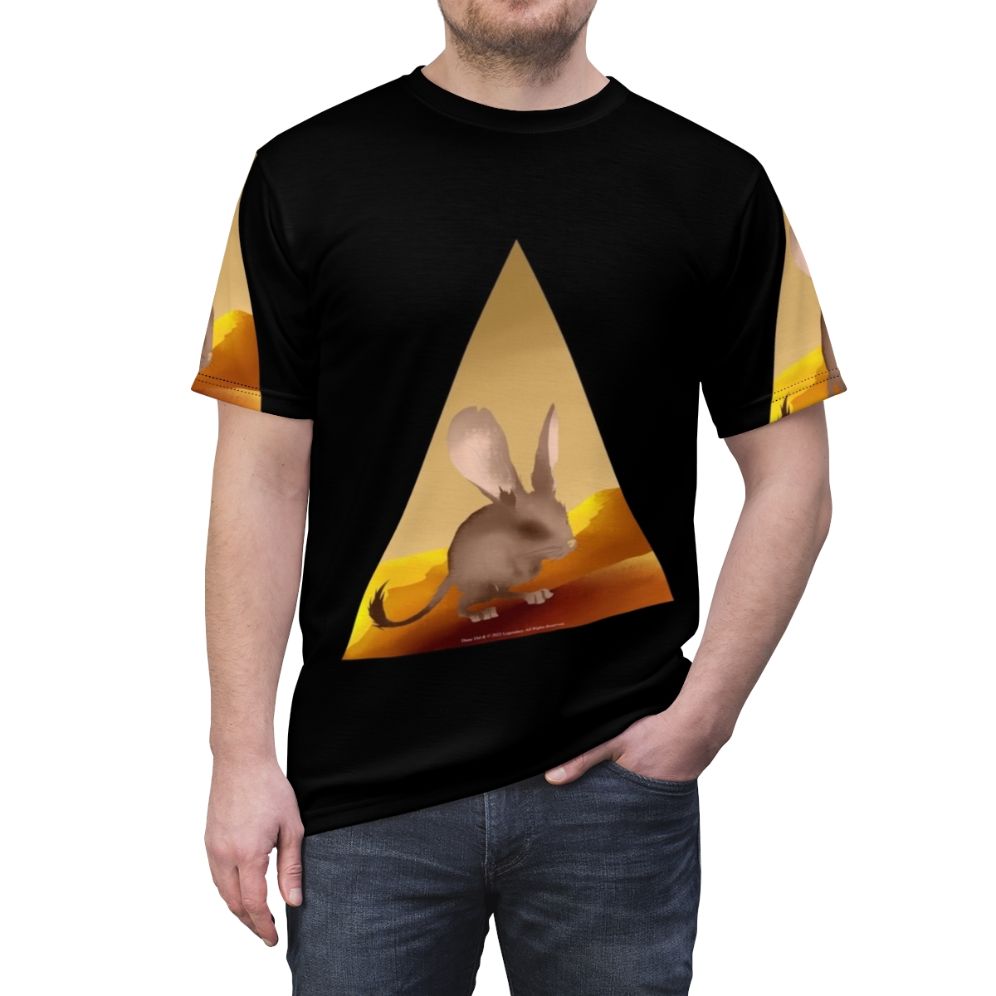 Kangaroo Mouse Inspired Dune Sci-Fi T-shirt Design - men front